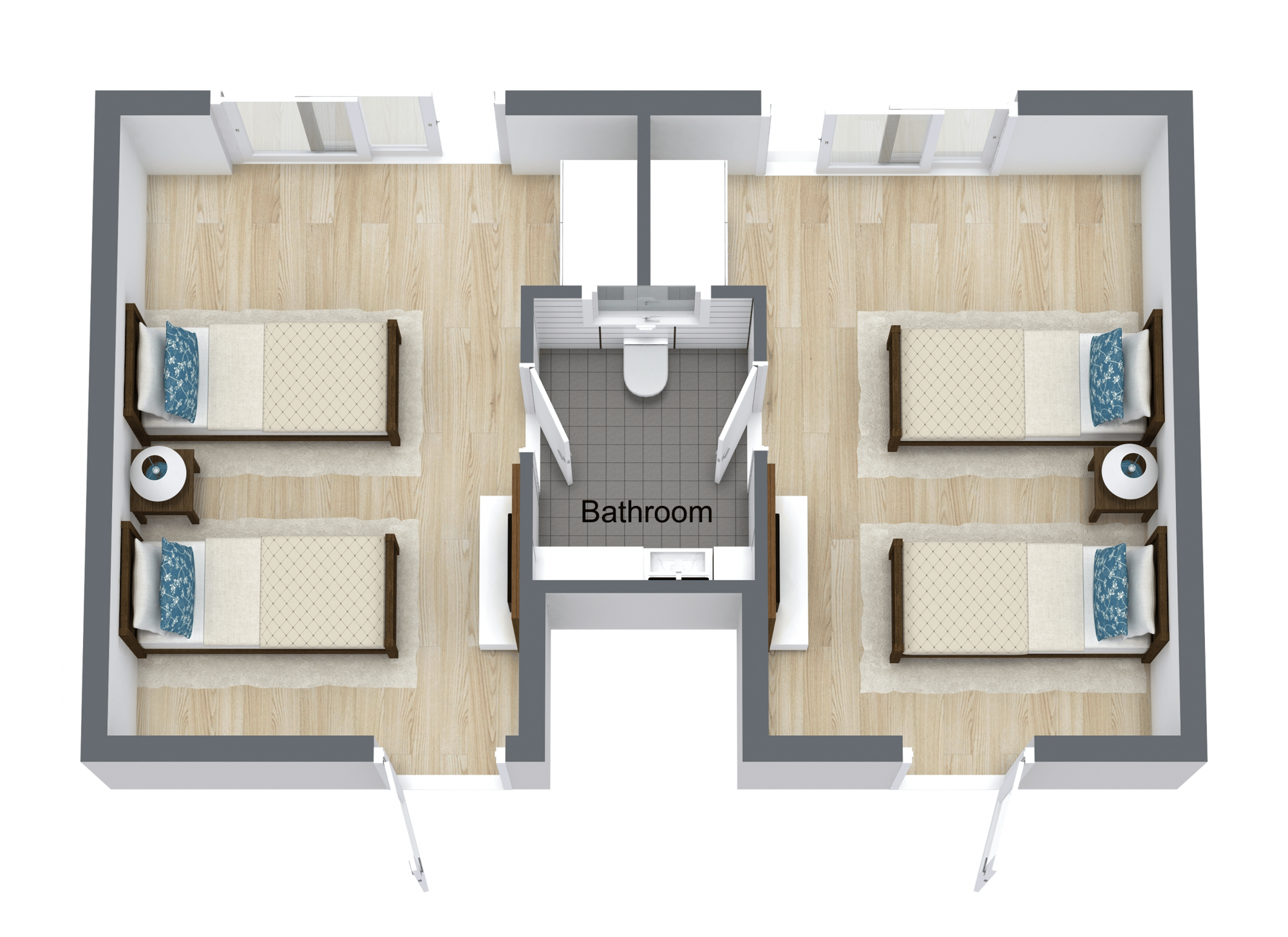 Highland Manor - Room Floor Plan